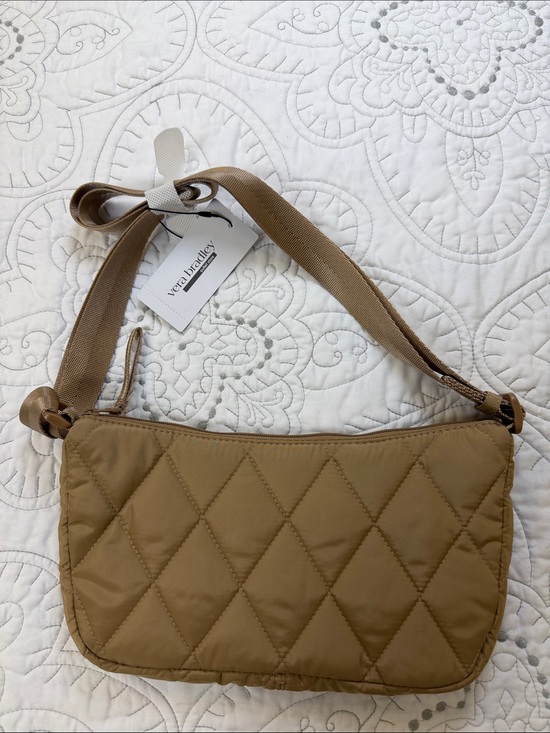Vera Bradley Handbags - Vera Bradley NWT Quilted Tan Shoulder Sling Crossbody Bag